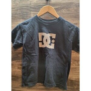 DC Shoes Graphic Tee Logo Print Blue Short Sleeve Skateboard Sz 7 Skater Shirt
